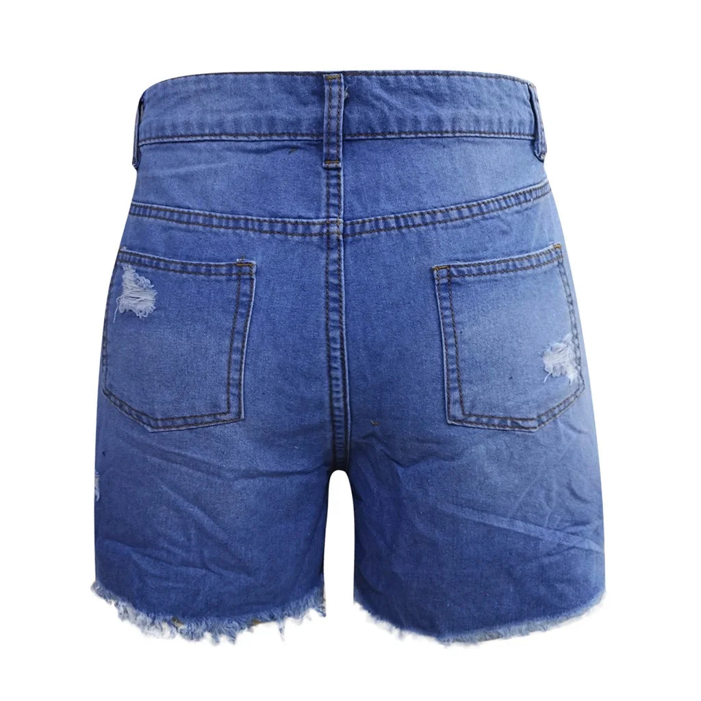 Clearance Pants, New Women Summer Short Jeans Female Pockets Wash Shorts