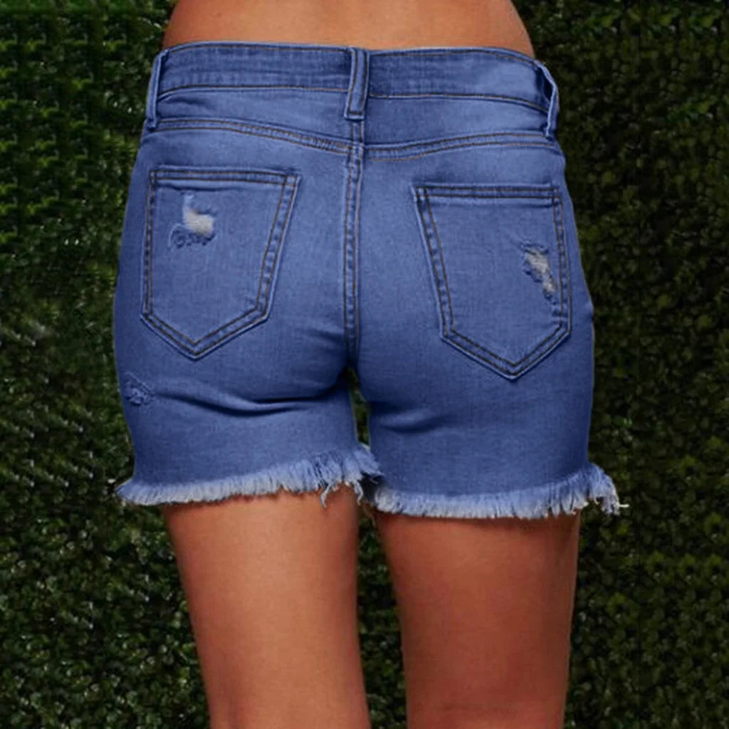 Clearance Pants, New Women Summer Short Jeans Female Pockets Wash Shorts