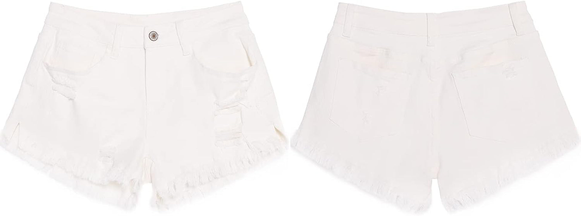 Women'S High Waisted Jean Shorts Stretch Denim Shorts Mom Jeans Casual