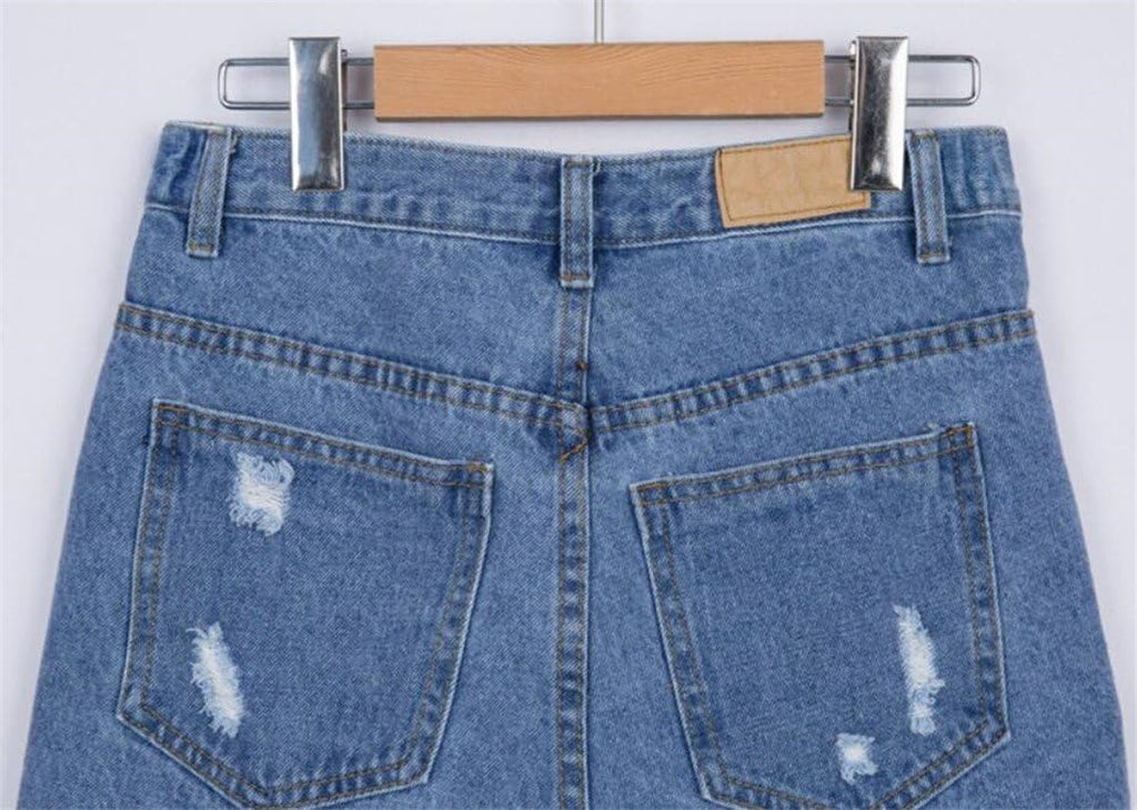 Jean Shorts for Women plus Size,Casual Fishnet Destroyed Ripped Holes Loose Fit Fashion Denim Jeans Shorts